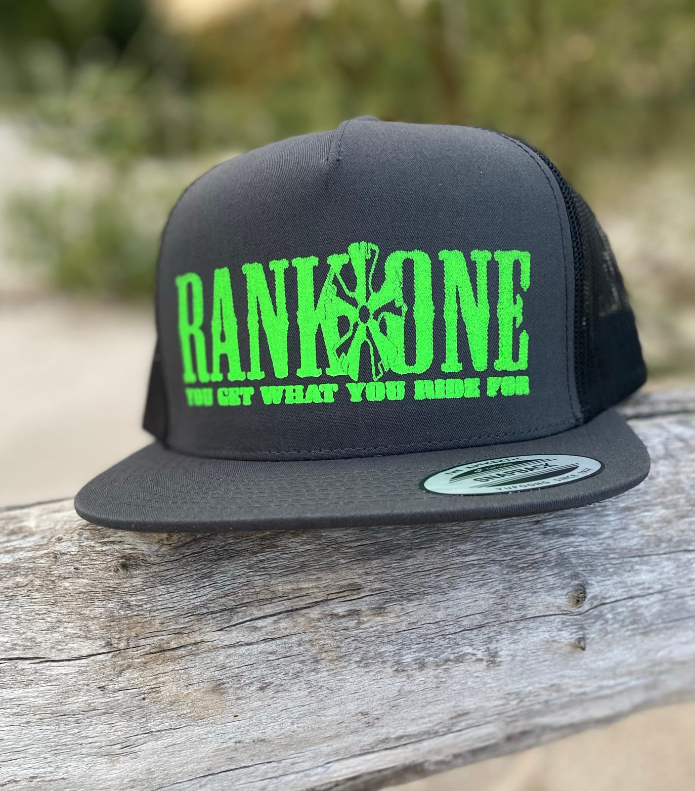 You Get What You Ride For Charcoal Snap Back