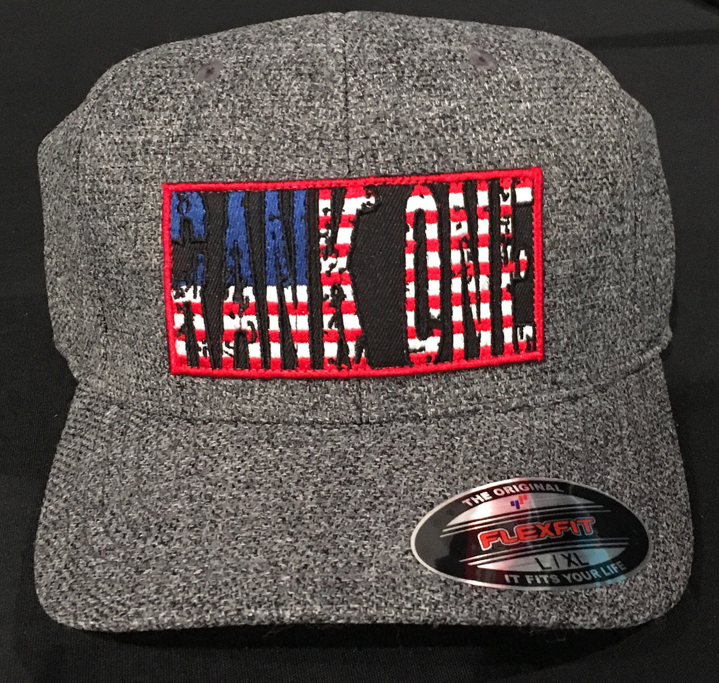 American Flag Grey Patch Cap (H18-0003)