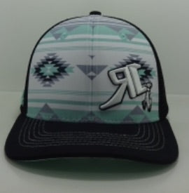 Blue Aztec Snap Back (H5-0005)