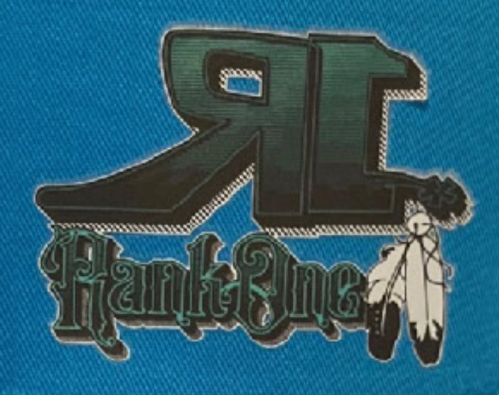 Turquoise trucker with turquoise R1