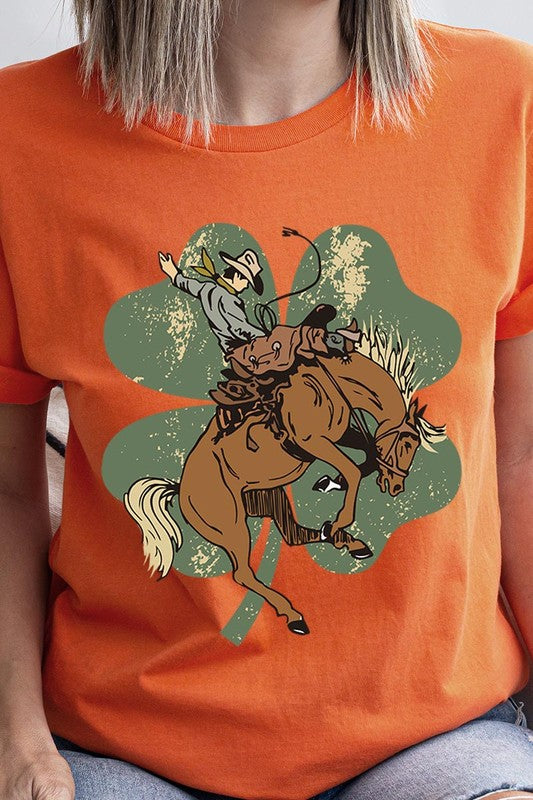 Bronc Bustin' Clover Tee