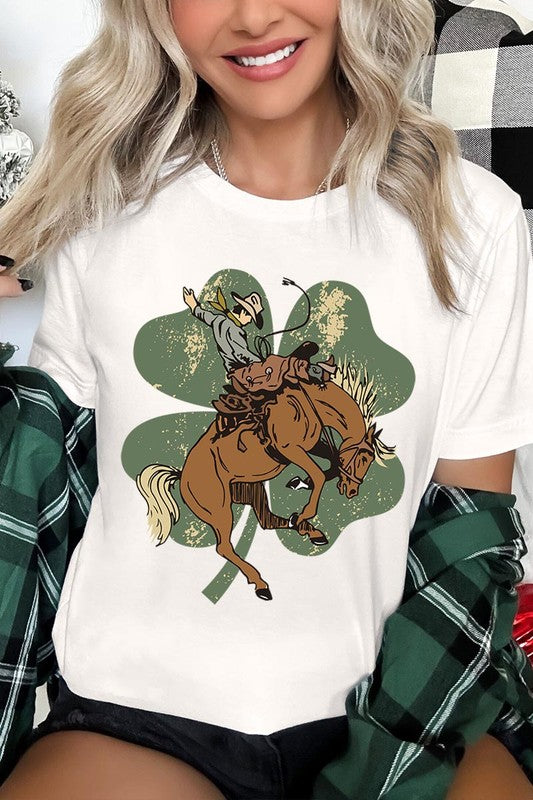 Bronc Bustin' Clover Tee