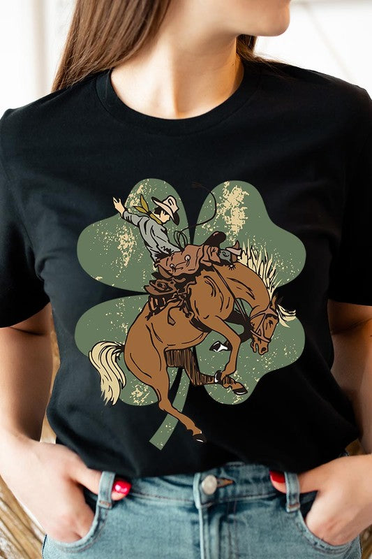 Bronc Bustin' Clover Tee