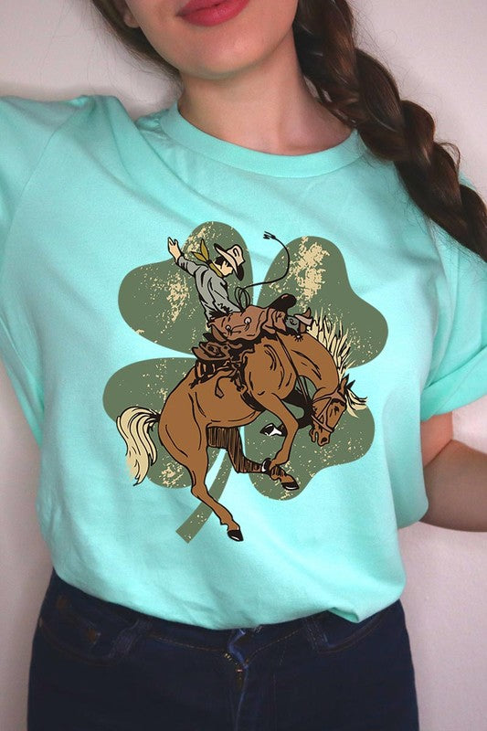 Bronc Bustin' Clover Tee