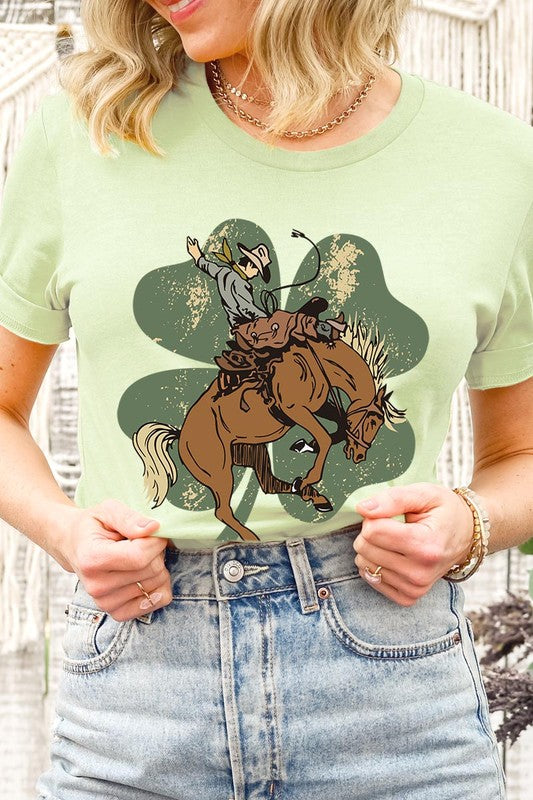 Bronc Bustin' Clover Tee
