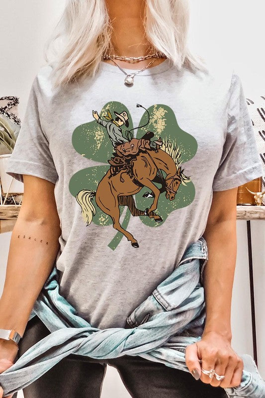 Bronc Bustin' Clover Tee