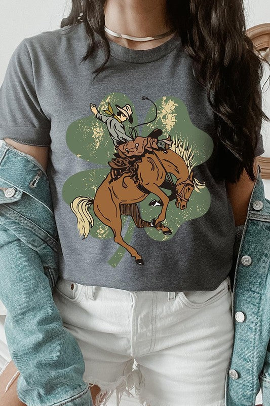 Bronc Bustin' Clover Tee