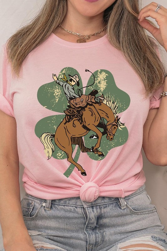 Bronc Bustin' Clover Tee