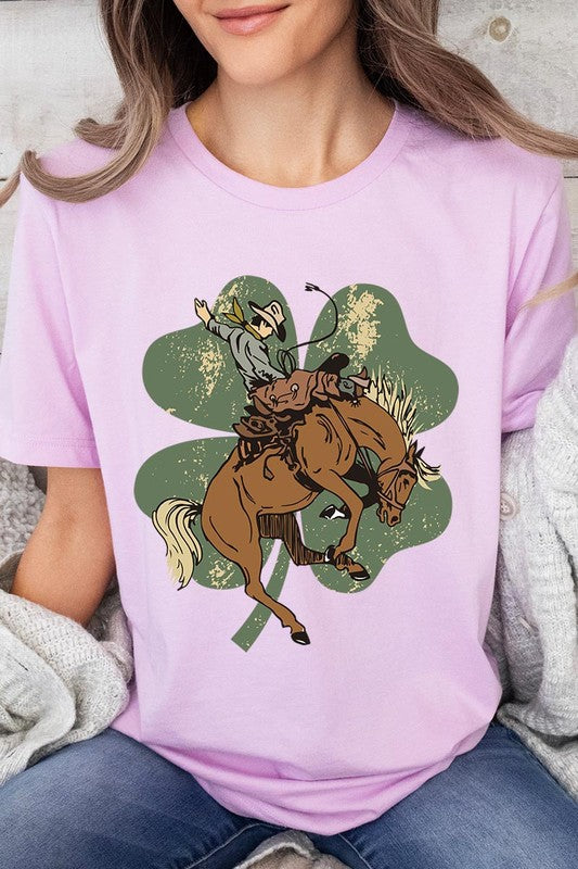 Bronc Bustin' Clover Tee