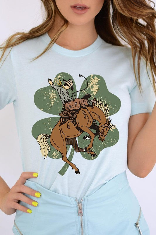 Bronc Bustin' Clover Tee