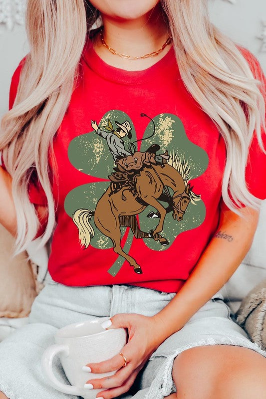 Bronc Bustin' Clover Tee