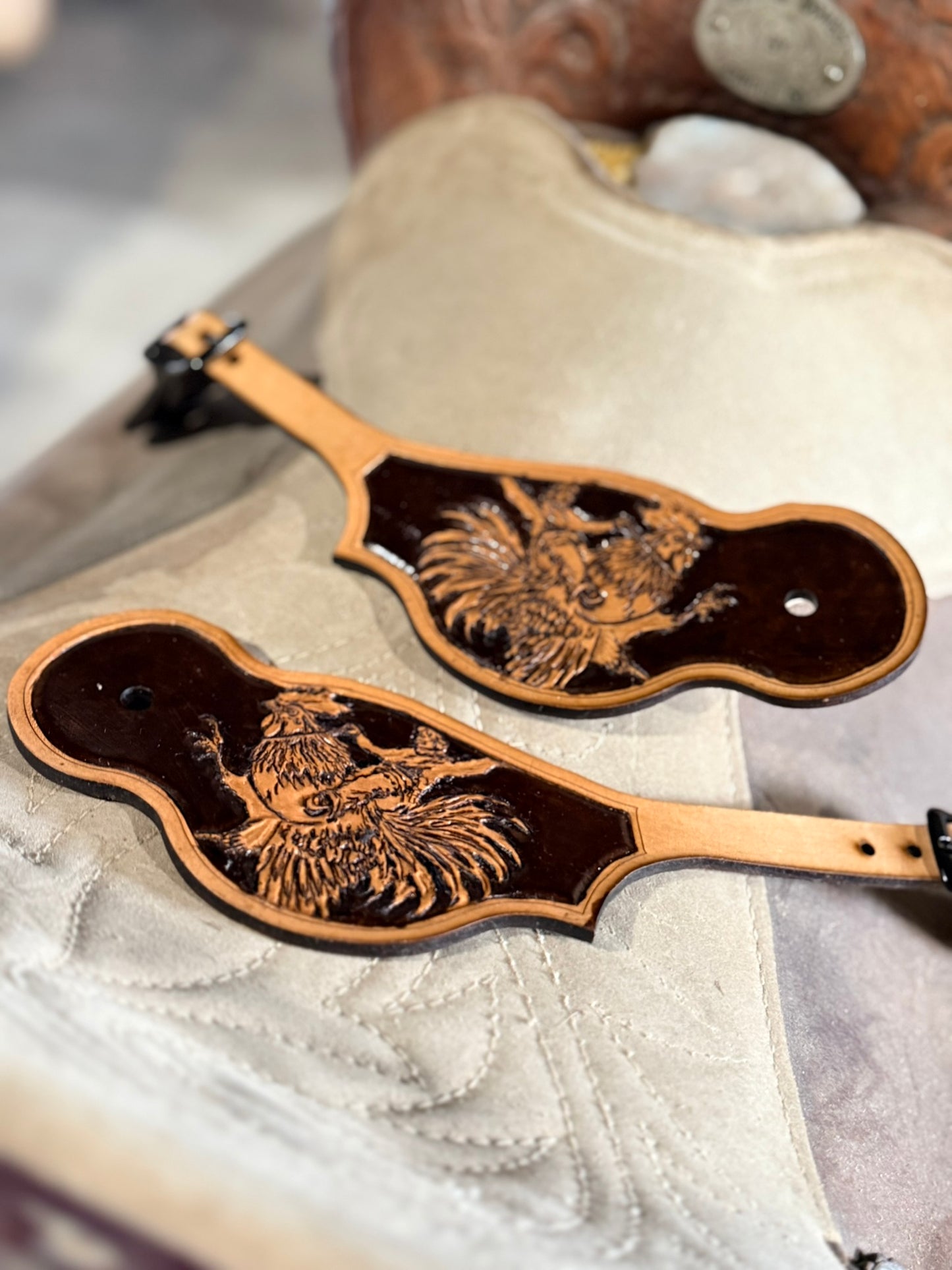 Kickin' Chicken Spur Straps