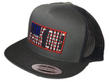 American Flag Patch Cap 6006 Charcoal (H18-0001)