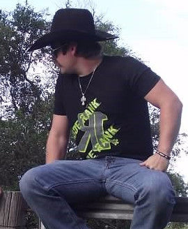 Black and Lime Green Ride Rank Be Rank (S007)