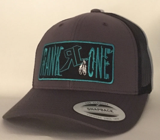 Charcoal and Teal Snap Back (H19-0002)