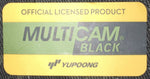 Black Camo and Lime Green Patch Fitted Cap  (H19-0005)