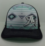 Blue Aztec Snap Back (H5-0005)
