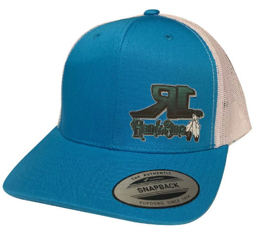 Turquoise trucker with turquoise R1