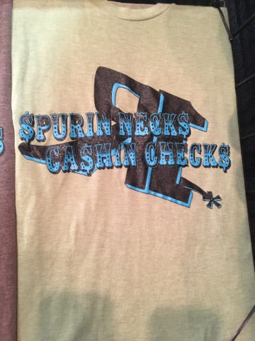 Spurin Necks Cashin Checks heather green (S013-G)