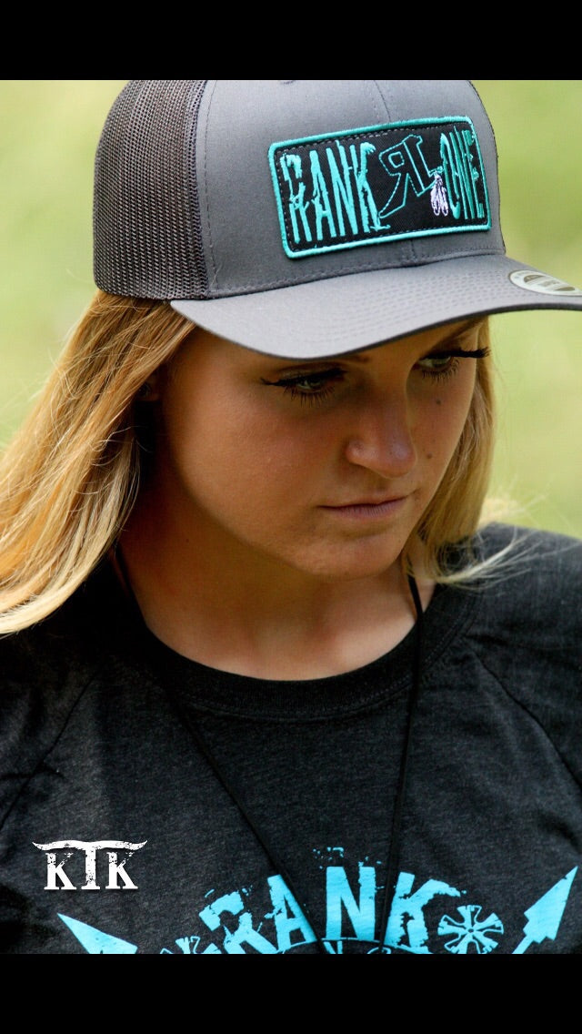 Charcoal and Teal Snap Back (H19-0002)