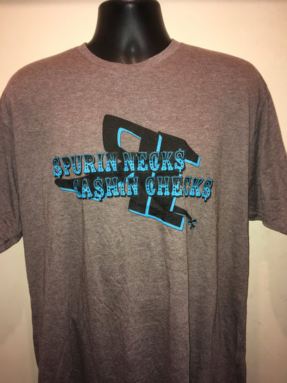 Spurin Necks Cashin Checks heather brown (S013-B)